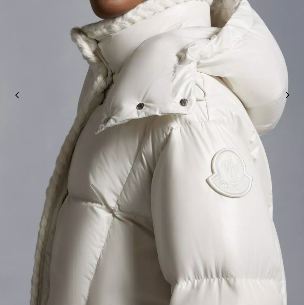 White Moncler Down Puffer Winter Jacket